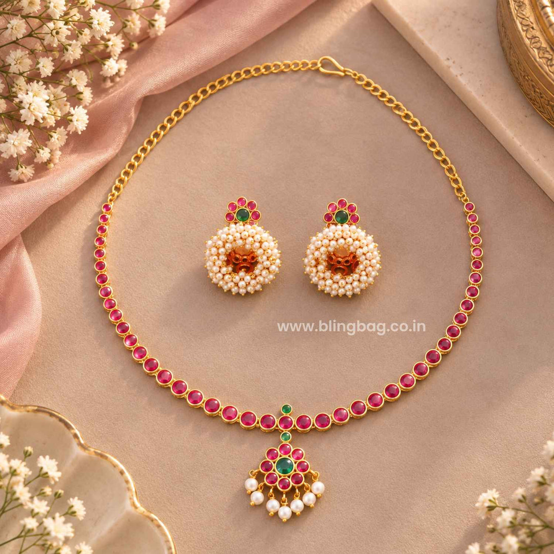 Multicolor Uma Antique Jewellery Set- New Arrival