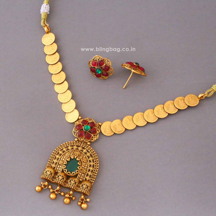 Multicolor Umapriya Antique Jewellery Set- New Arrival