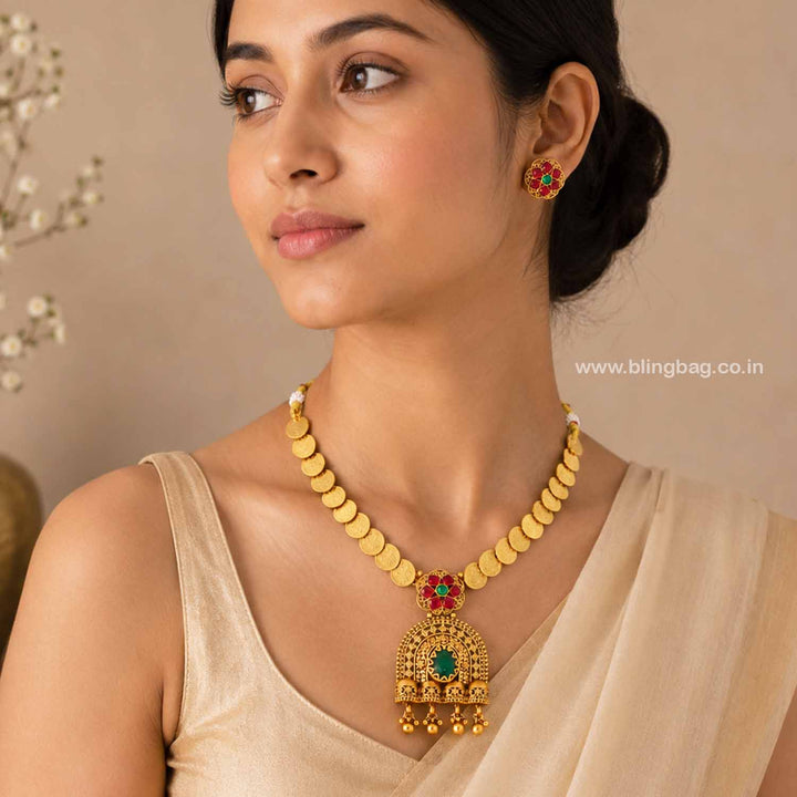 Multicolor Umapriya Antique Jewellery Set- New Arrival