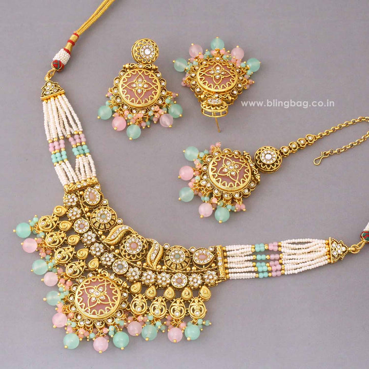 Multicolor Umasha Kundan Jewellery Set