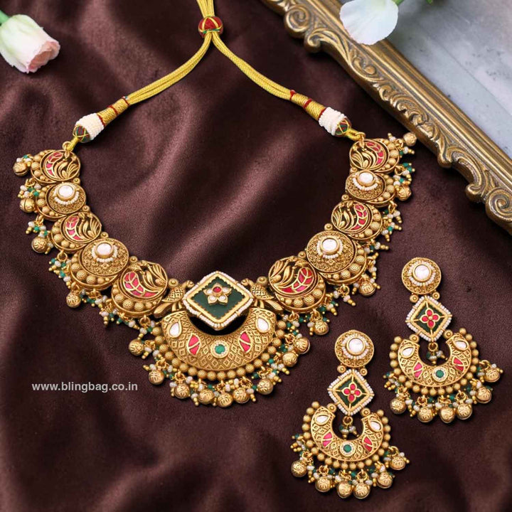 Multicolor Urela Heritage Jewellery Set