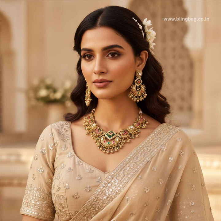 Multicolor Urela Heritage Jewellery Set