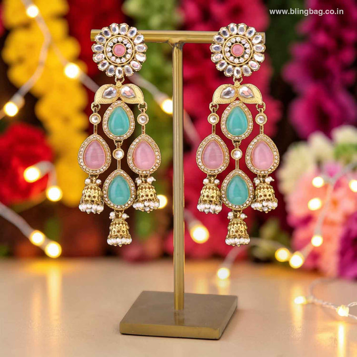 Multicolor Urja Jhumkis