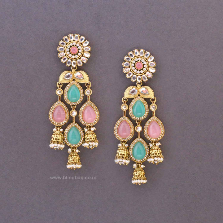 Multicolor Urja Jhumkis