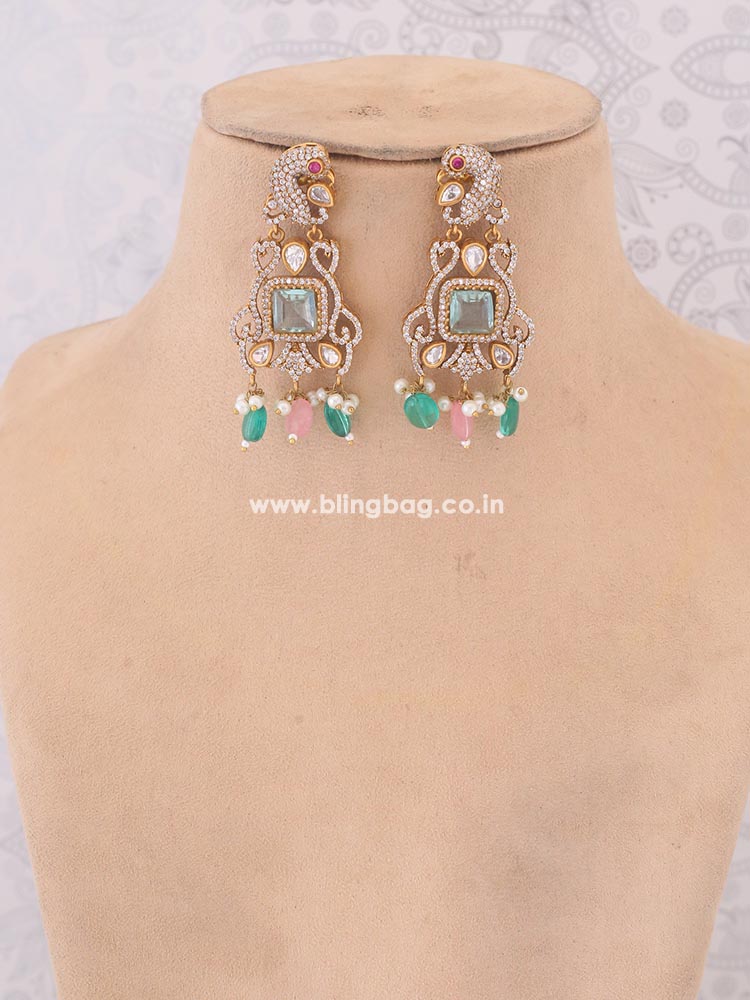 Multicolor Urmila Zirconia Jewellery Set