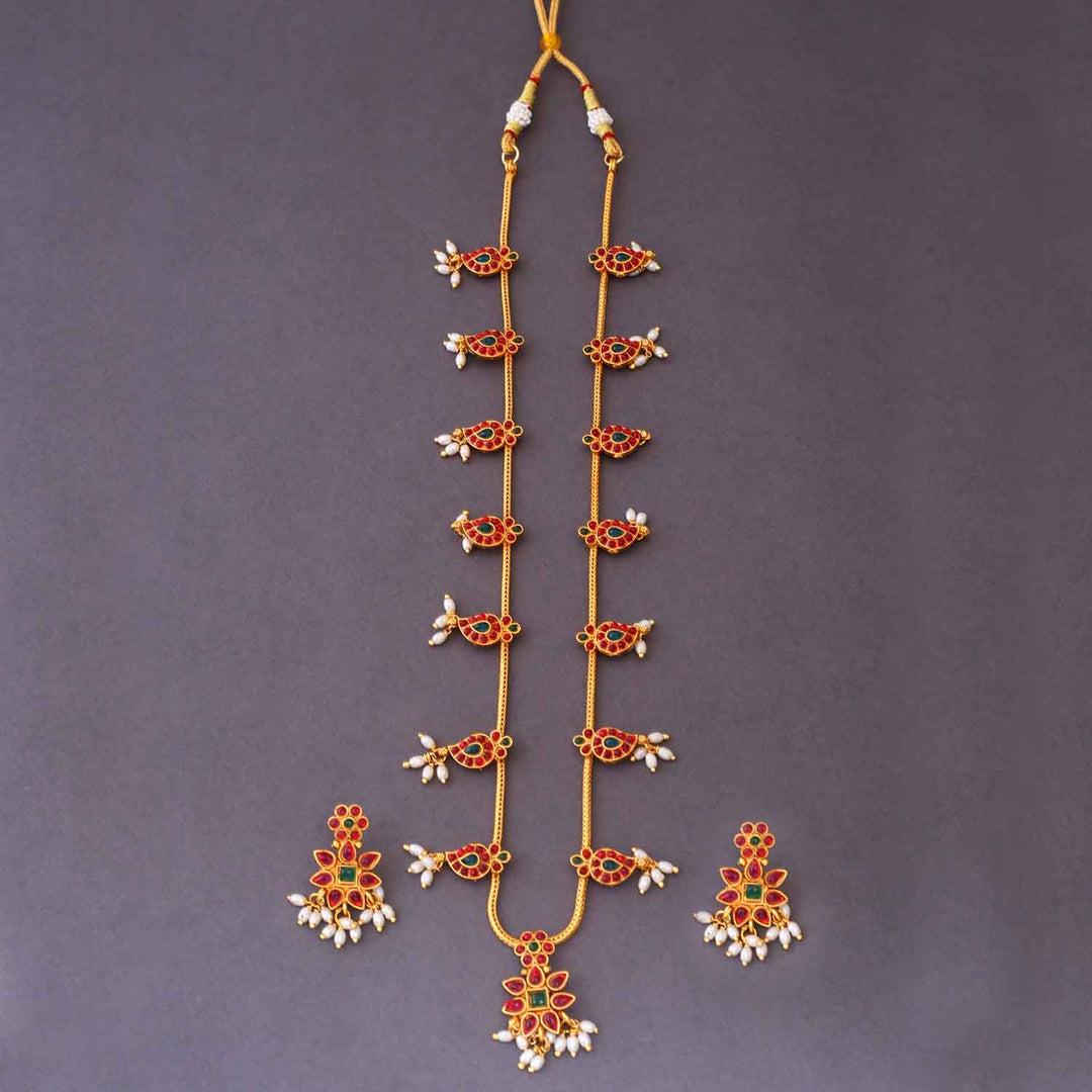 Multicolor Urshiya Antique Jewellery Set- New Arrival