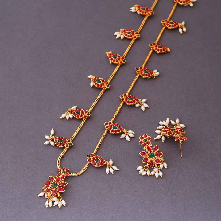 Multicolor Urshiya Antique Jewellery Set- New Arrival