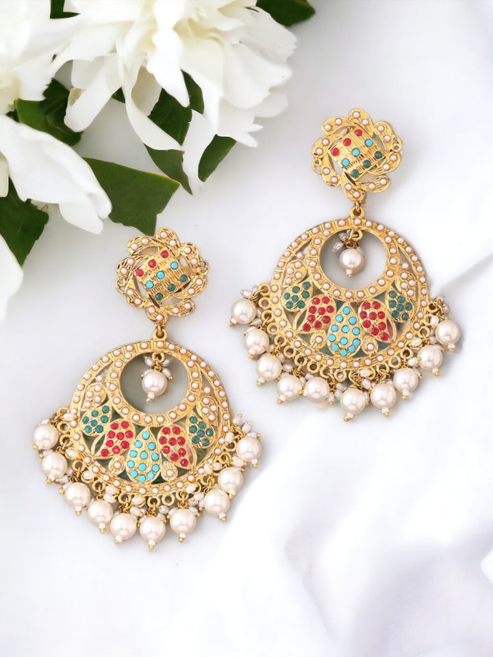 Multicolor Urva Ethnic Chaandbalis