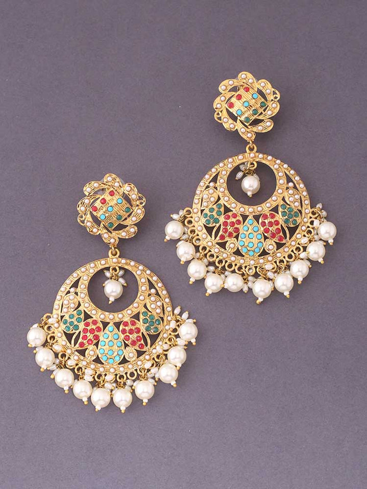 Multicolor Urva Ethnic Chaandbalis