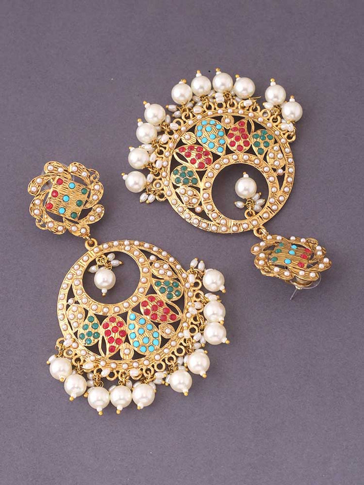 Multicolor Urva Ethnic Chaandbalis