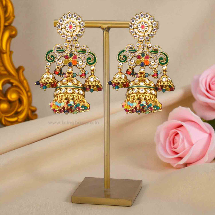Multicolor Urvashi Jhumkis