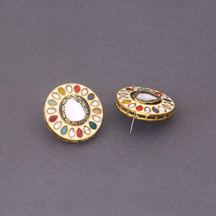 Multicolor Ushiya Studs