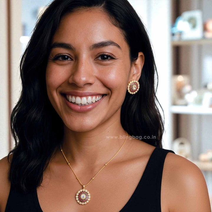 Multicolor Utsavi Heritage Pendant Set - New Arrival