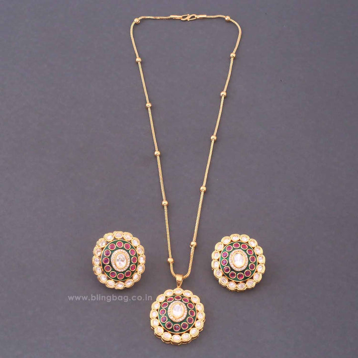 Multicolor Utsavi Heritage Pendant Set - New Arrival