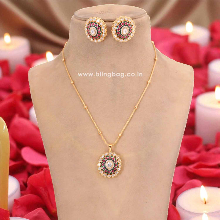 Multicolor Utsavi Heritage Pendant Set - New Arrival