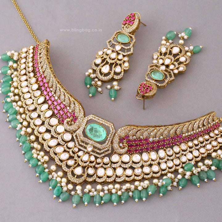 Multicolor Vaani Victorian Jewellery Set - New Arrival