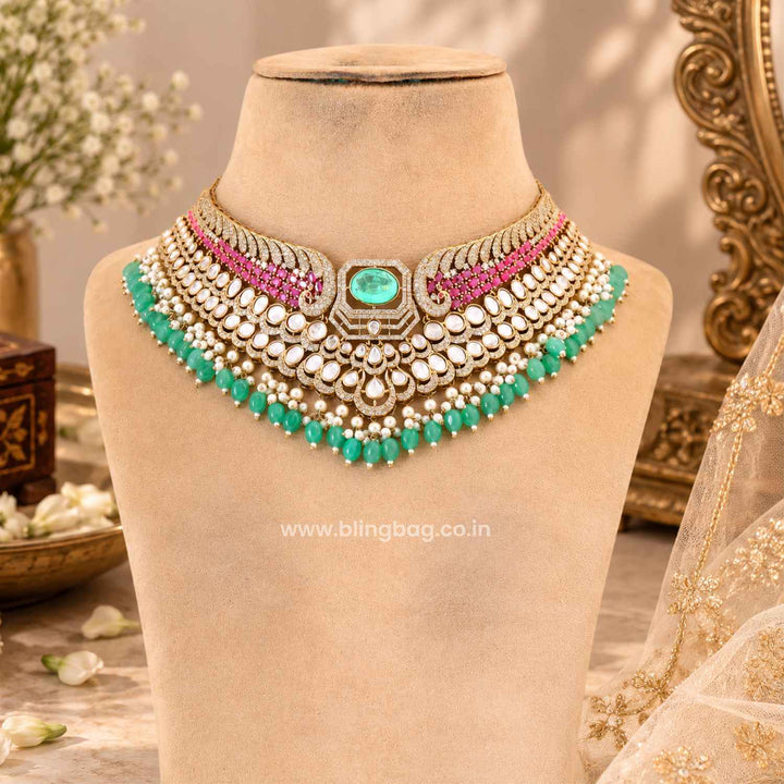 Multicolor Vaani Victorian Jewellery Set - New Arrival