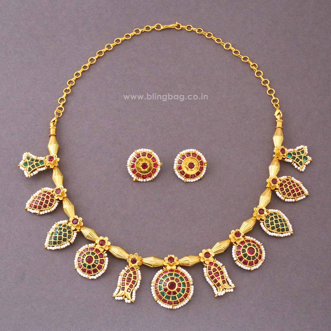 Multicolor Vaira Antique Jewellery Set- New Arrival