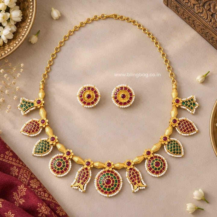 Multicolor Vaira Antique Jewellery Set- New Arrival