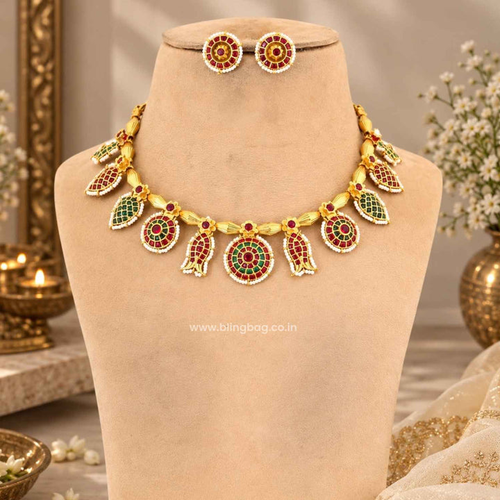 Multicolor Vaira Antique Jewellery Set- New Arrival