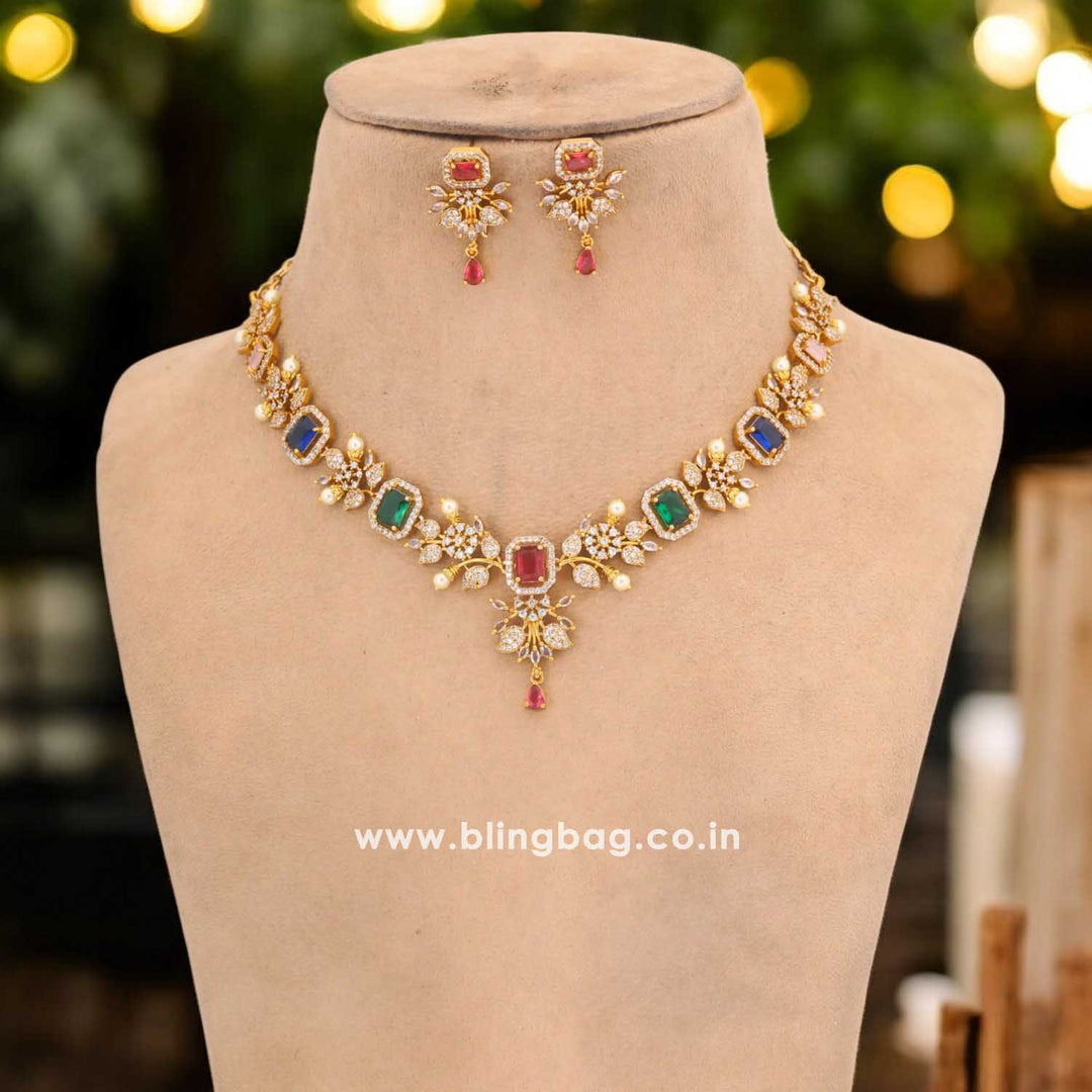 Multicolor Vanya Victorian Jewellery Set - New Arrival