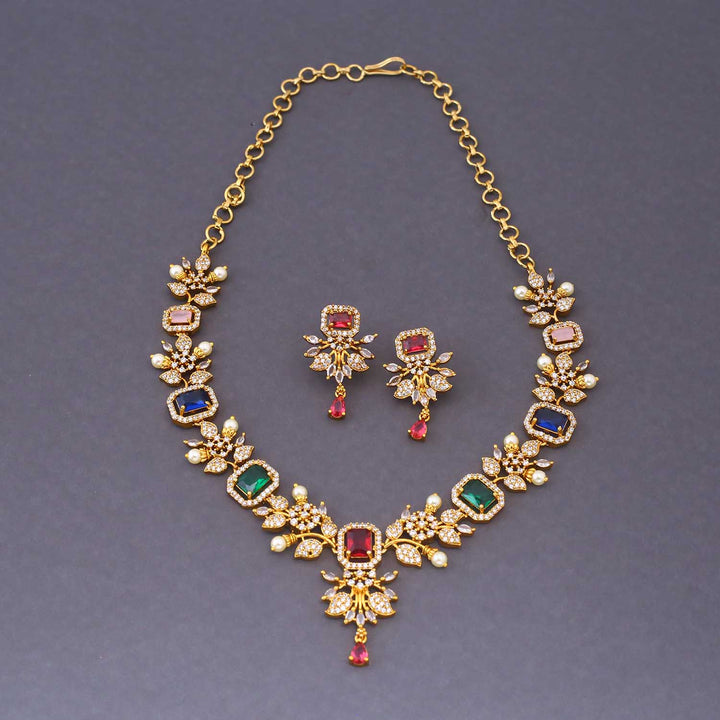 Multicolor Vanya Victorian Jewellery Set - New Arrival