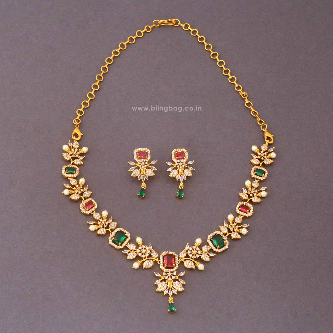 Multicolor Vanya Victorian Jewellery Set - New Arrival