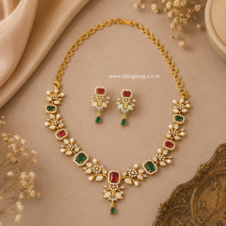 Multicolor Vanya Victorian Jewellery Set - New Arrival