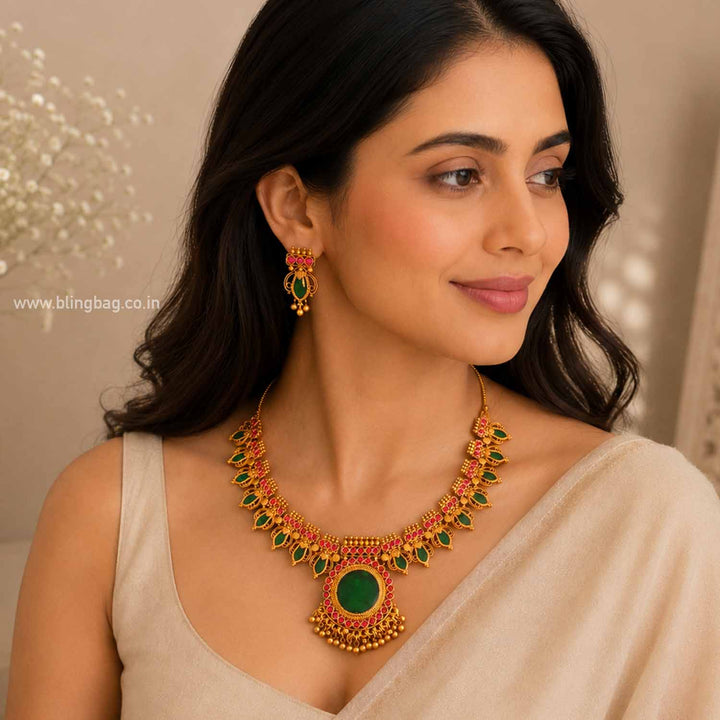 Multicolor Varahii Antique Jewellery Set- New Arrival