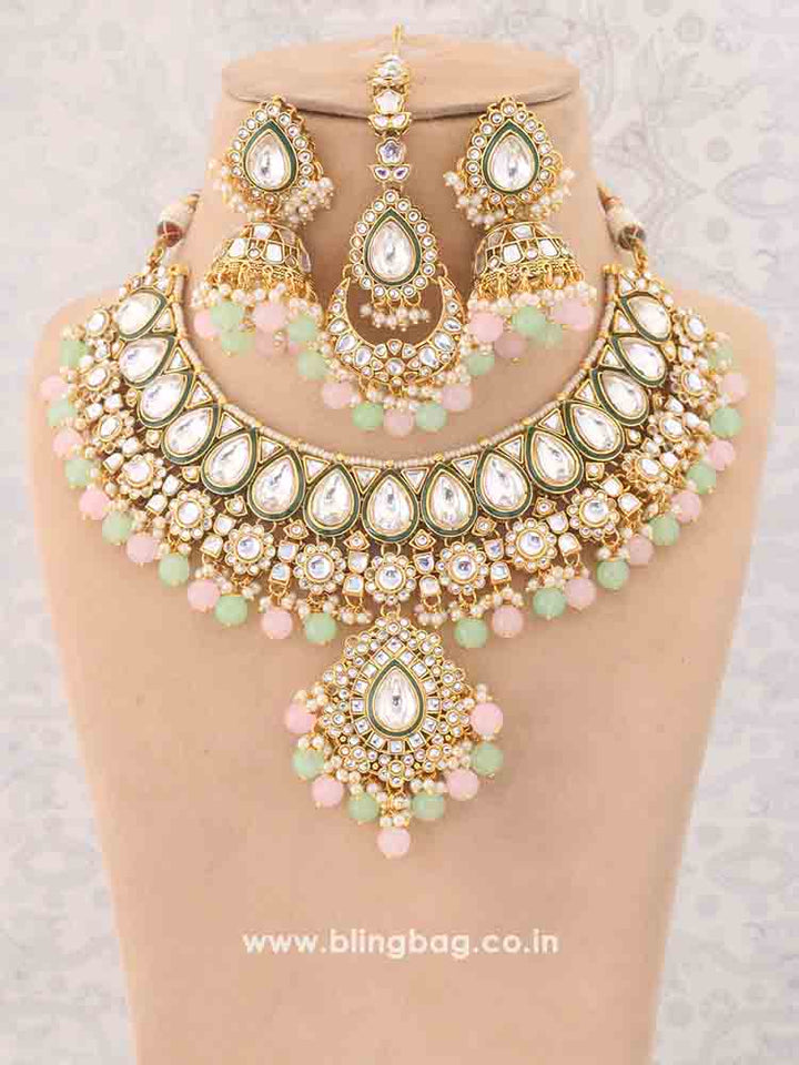 Multicolor Varuni Kundan Jewellery Set
