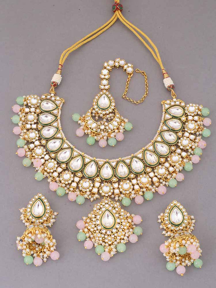 Multicolor Varuni Kundan Jewellery Set
