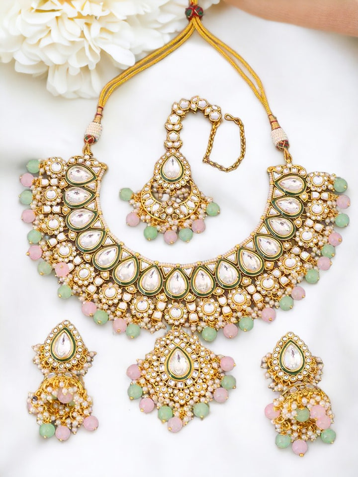Multicolor Varuni Kundan Jewellery Set