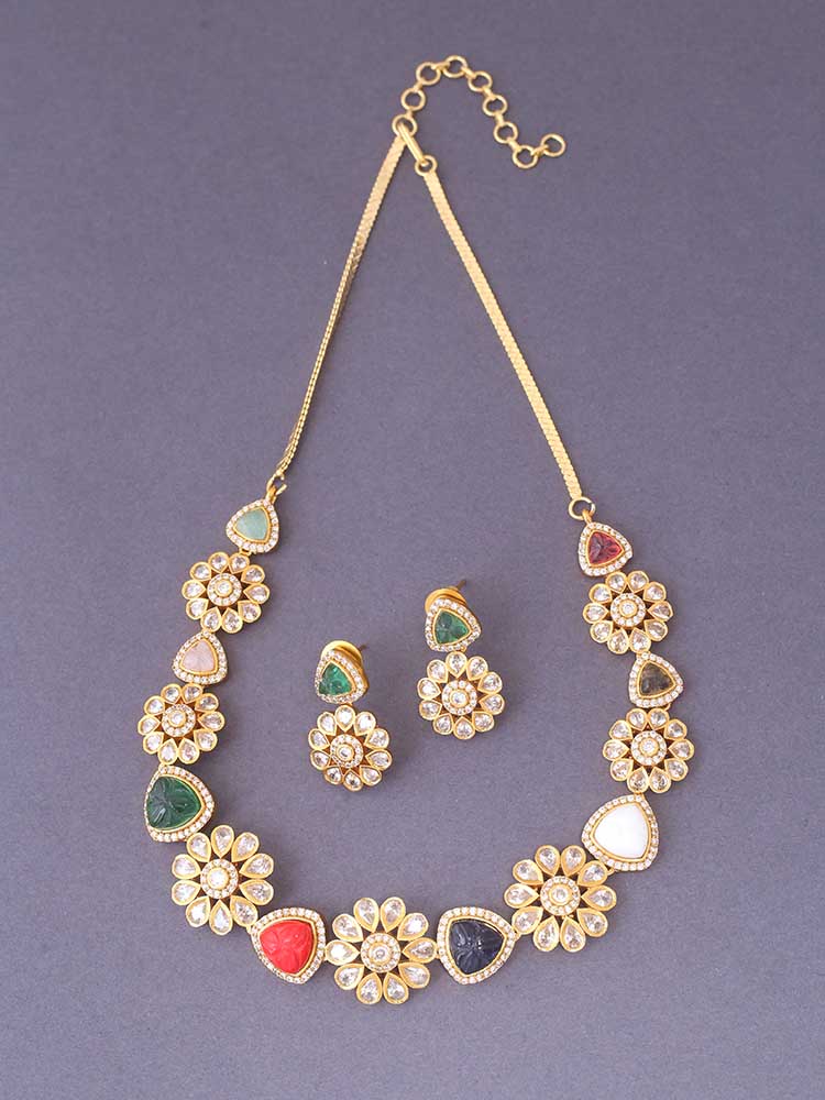 Multicolor Vashti Zirconia Jewellery Set