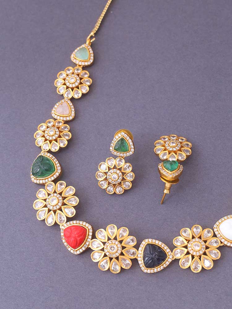 Multicolor Vashti Zirconia Jewellery Set