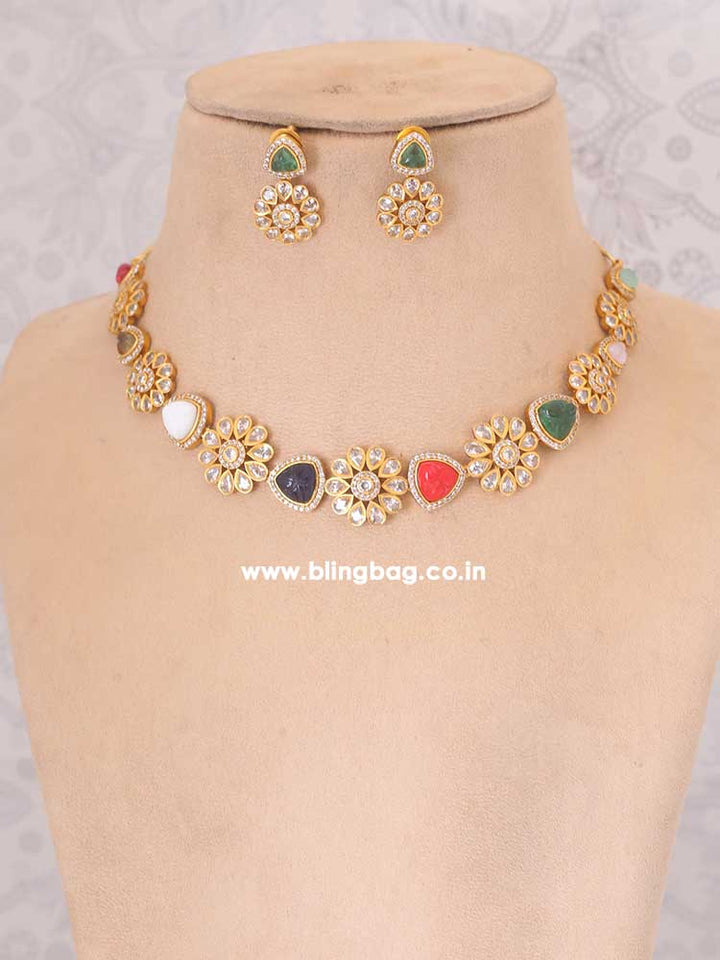 Multicolor Vashti Zirconia Jewellery Set