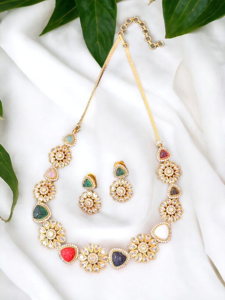 Multicolor Vashti Zirconia Jewellery Set