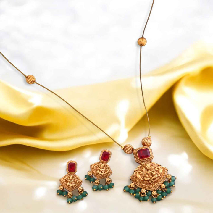 Multicolor Vidhikari Pendant Set - New Arrival