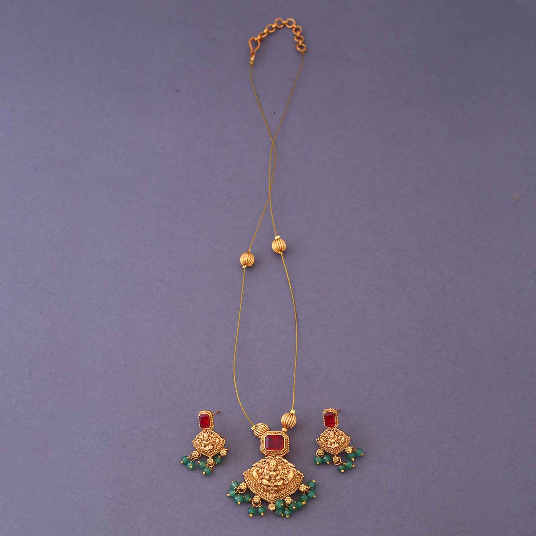 Multicolor Vidhikari Pendant Set - New Arrival