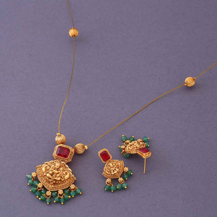 Multicolor Vidhikari Pendant Set - New Arrival