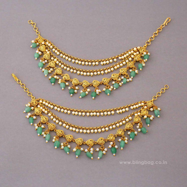 Multicolor Vidyaita Antique Ear Chain