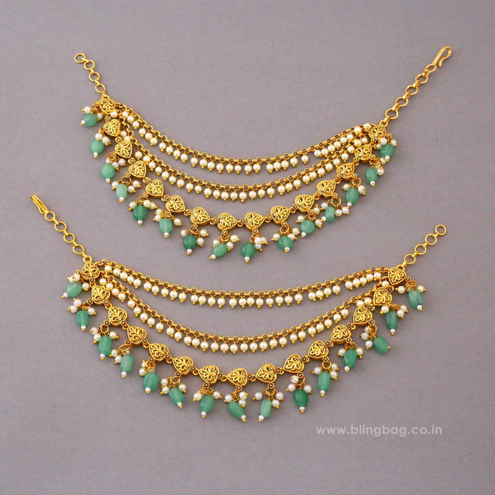 Multicolor Vidyaita Antique Ear Chain