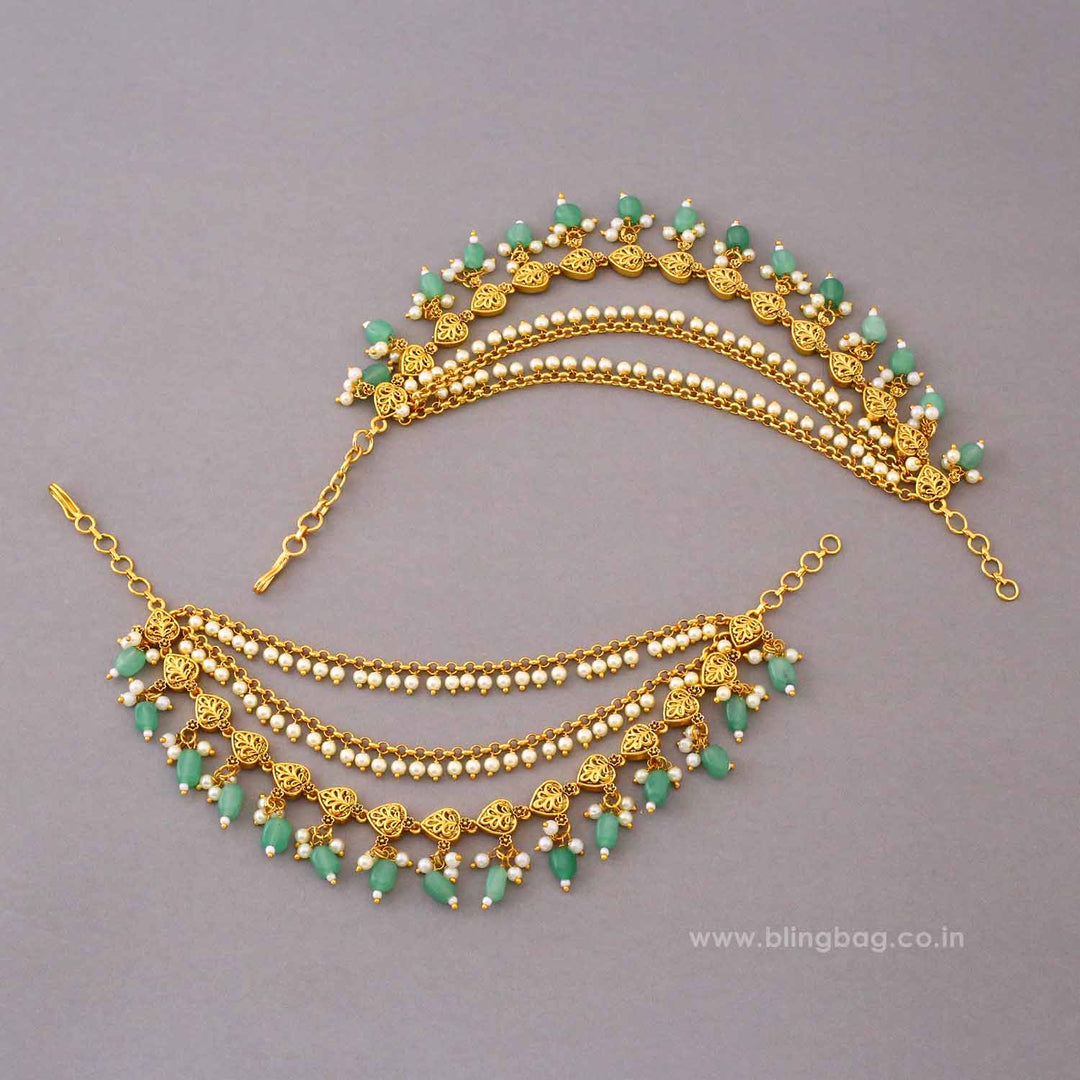 Multicolor Vidyaita Antique Ear Chain