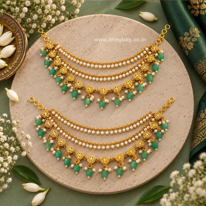 Multicolor Vidyaita Antique Ear Chain