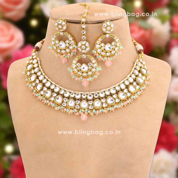 Multicolor Vinitha Kundan Jewellery Set
