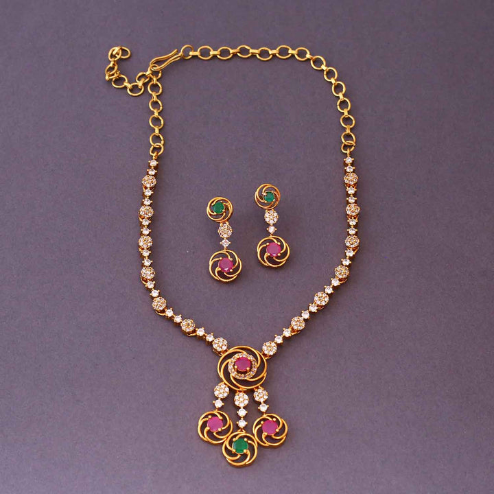Prismatic Vishtani Antique Jewellery Set - New Arrival
