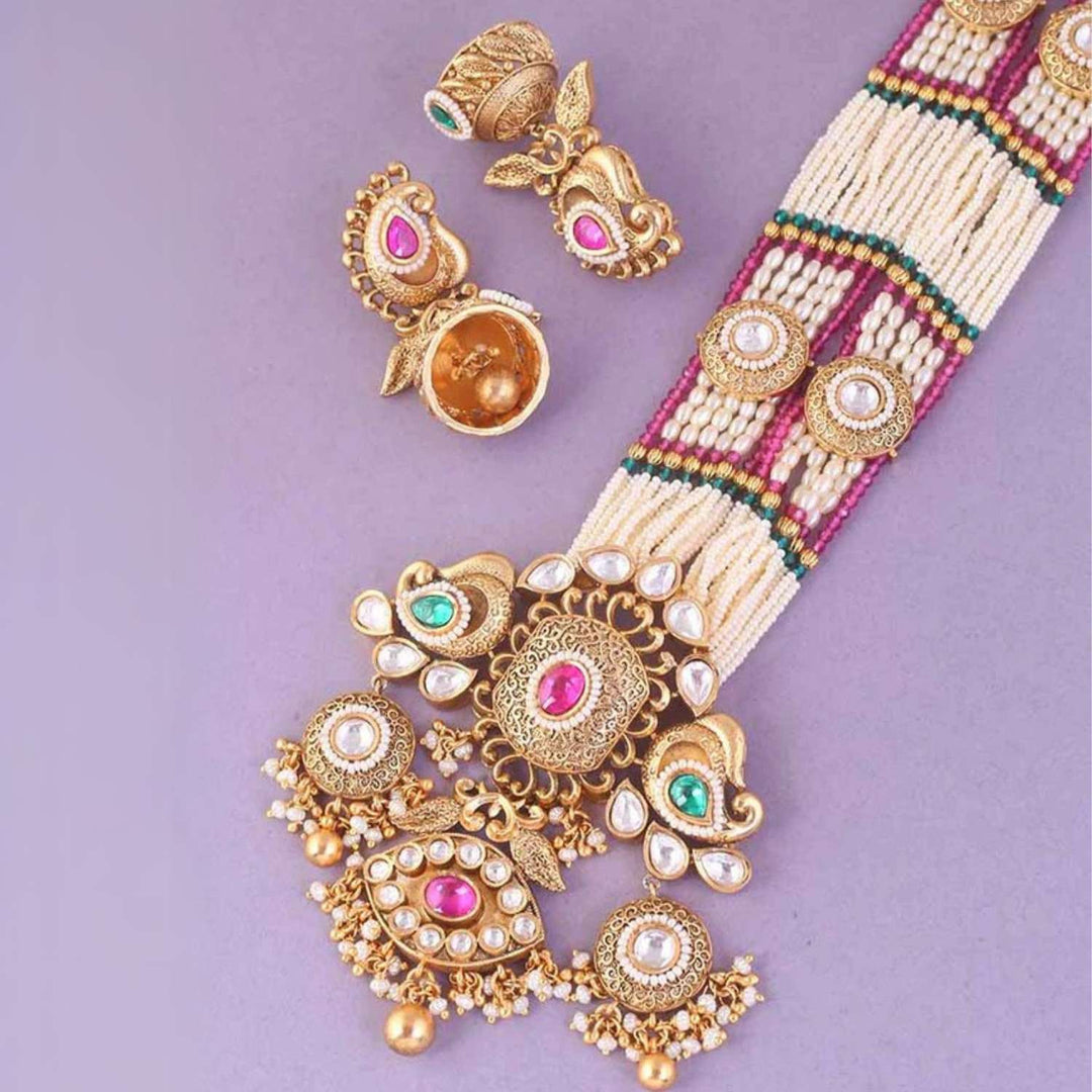 Multicolor Viviktha Rajwadi Set