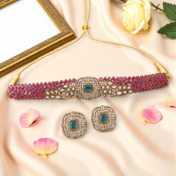 Multicolor Vivoria Victorian Jewellery Set - New Arrival