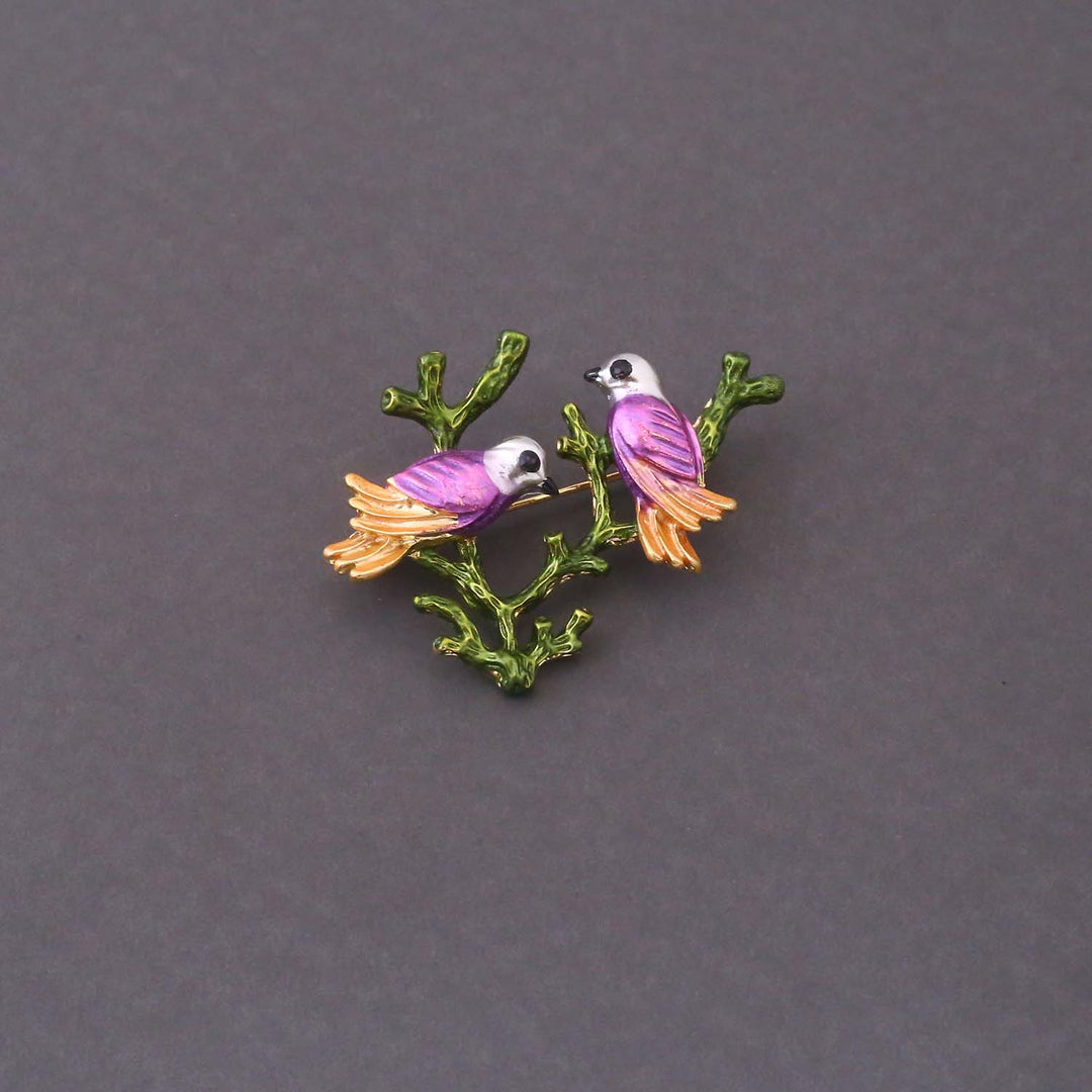 Multicolor Whispering Wings Brooch
