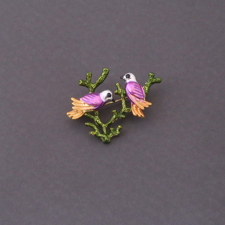 Multicolor Whispering Wings Brooch