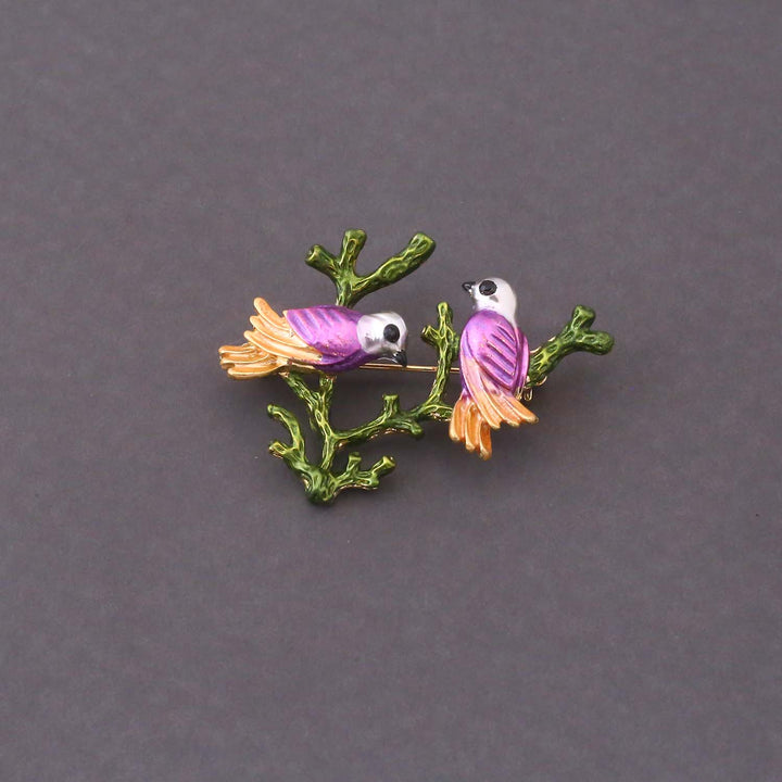 Multicolor Whispering Wings Brooch